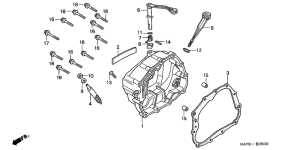 NX125 Крышка картера правая