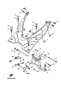 XC125 Support & repose pied