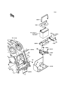 ZX1400 Короб для АКБ
