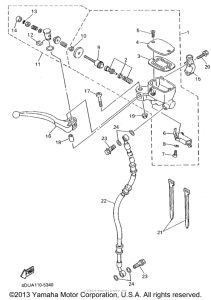 XJ600SGC Главный тормозной цилиндр