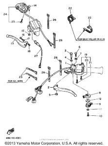 XT600SC Handle switch - lever