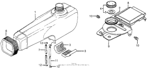 CT70 Топливный бак
