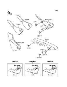 ZR400 Боковые обтекатели