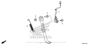 MSX125 Подножка