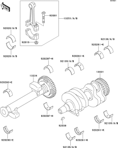 ER500 Коленвал