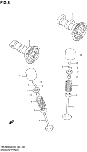 RM-Z450 Распредвал -клапана