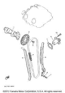 XT600EE Цепь механизма газораспределения