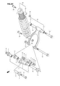 DR650 Втулки заднего рычага