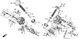 VT600C Carburetor assy