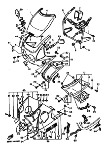 FZR400 FZR400U Cowling comp