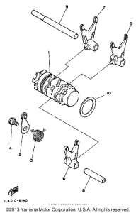 YZ125S Копирный вал