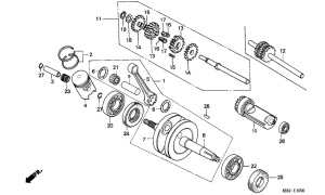 H100 Crankshaft / piston