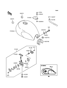 BJ250 Топливный бак