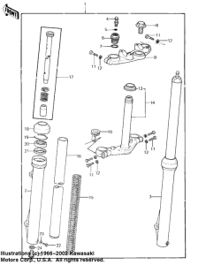  Вилка передней оси