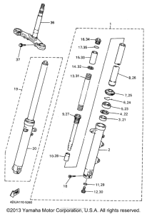 XJ600SHC Передняя вилка
