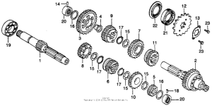 CB400 Трансмиссия