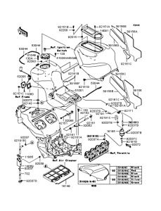 ZX1200 Топливный бак