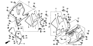 CBR1100XX Нижний обтекатель