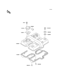 ER500 Крышка головки цилиндров