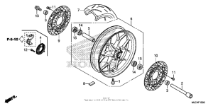 CBR600RR (ABS) Переднее колесо