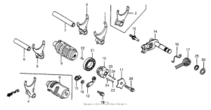 CR480 Вилка переключения передач