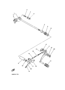 RZ350 ｼﾌﾄｼﾔﾌﾄ.ﾍﾟﾀﾞﾙ
