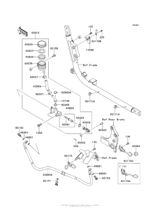 VN1700 Задний торм цилиндр