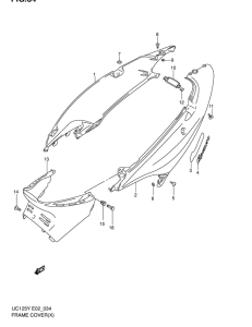 UC125 Front cover shutter