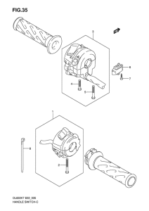 DL650 (ABS) Рулевой переключатель
