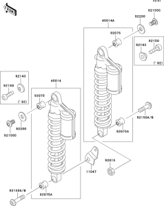 ZR1100 Подвеска  /  амортизатор