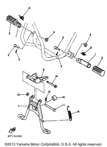 PW50K1 Подножки
