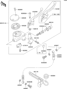 VN1500 Главный тормозной цилиндр