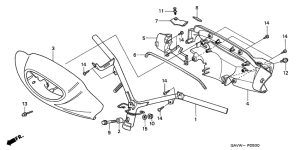 SJ50 Handle pipe / handle cover