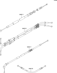 ZX1200 Тросы управления