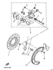 DT80LC Vorderrad-bremssattel