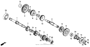 CB125T Трансмиссия