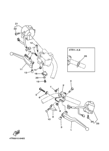 XVS400 ﾊﾝﾄﾞﾙｽｲﾂﾁ. ﾚﾊﾞｰ