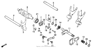 XL500S Вилка переключения передач