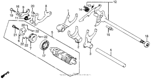 CB900 Вилка переключения передач