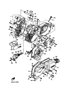 XC180 Картер двигателя