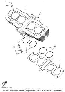 XJ600SG Цилиндры