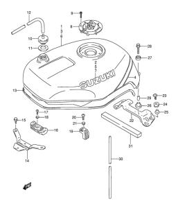 GSX-R1100 Tank fuel