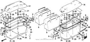 GL1100I Боковые кофры