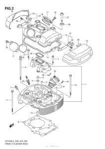 VZ1500 Передняя головка цилиндров