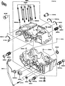 EX305 Crankcase(ex305-b9)
