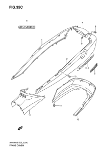 AN400 Обтекатель задний