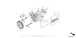 CBR300R Масляный насос