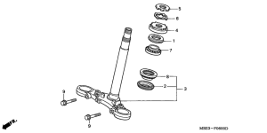 CB600F21 Траверса нижняя