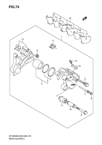 SV1000 Задний суппорт