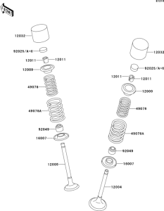 ZR750 Клапана